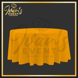 Orange Round Tablecloth