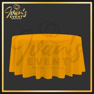 Orange Round Tablecloth