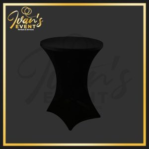 Black Expanded Cocktail Tablecloth