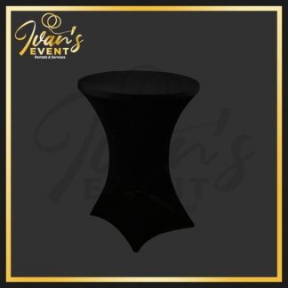 Black Expanded Cocktail Tablecloth