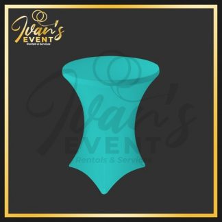 Teal Expanded Cocktail Tablecloth