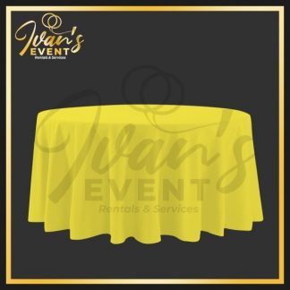 Yellow Round Tablecloth