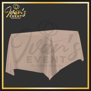 Beige Rectangular Tablecloth