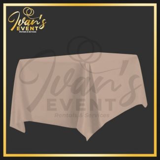Beige Rectangular Tablecloth
