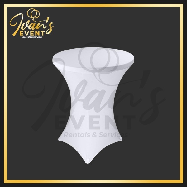 White Expanded Cocktail Tablecloth