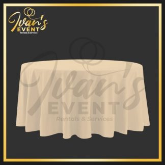 Champagne Round Tablecloth