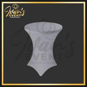 Grey Expanded Cocktail Tablecloth