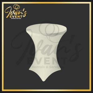 Ivory Expanded Cocktail Tablecloth