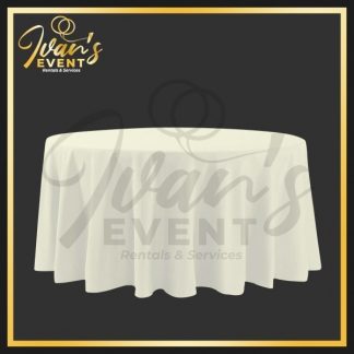 Ivory Round Tablecloth