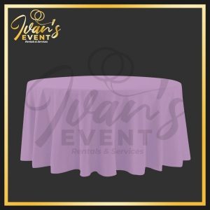 Lilac Round Tablecloth
