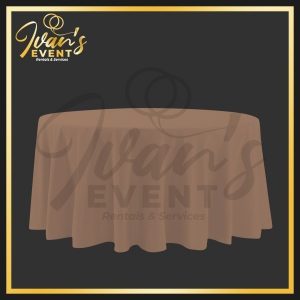 Mocha Round Tablecloth