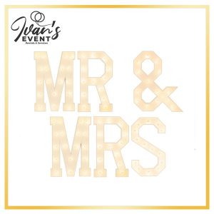 Mr & Mrs Marquee Letters
