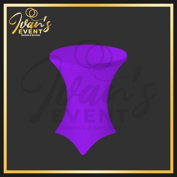 Purple Expanded Cocktail Tablecloth