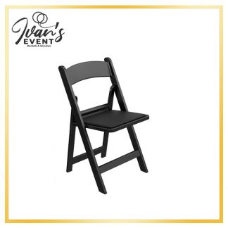 Adult Black Resin Chair