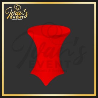 Red Expanded Cocktail Tablecloth