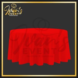 Red Round Tablecloth