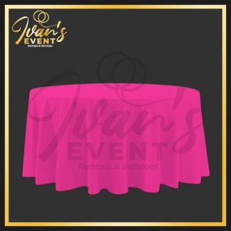 Pink Round Tablecloth