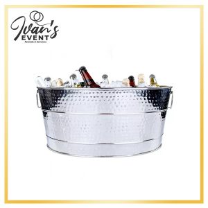 Hammered 25 QT Beverage Tub