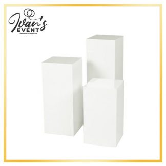 White Pedestals set of 3
