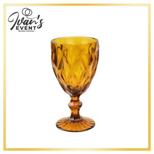 Wine Glasses Amber Gold 12Oz 7”high Box of 25