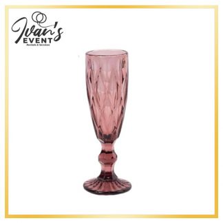 Champagne Flute Dusty Rose 6oz 8”High Box of 36
