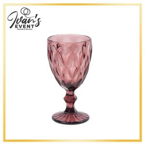 Wine Glasses Dusty Rose 12Oz 7”high Box of 25