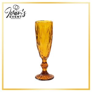 Champagne Flute Ambar Gold 6oz 8”High Box of 36
