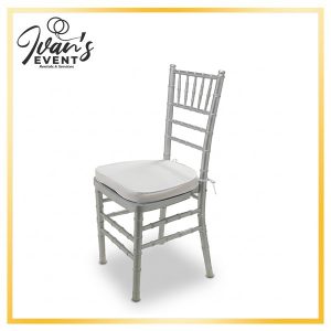 Silver Chiavari Chair Rental,event chair hire LA, elegant seating solutions, wedding chair rental Los Angeles, party equipment Los Angeles, chiavari chair styles, polished silver chairs, luxury event rentals, CA event decor